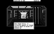 Space Quest: Chapter I - The Sarien Encounter for Atari ST - Hiding in the laundry.