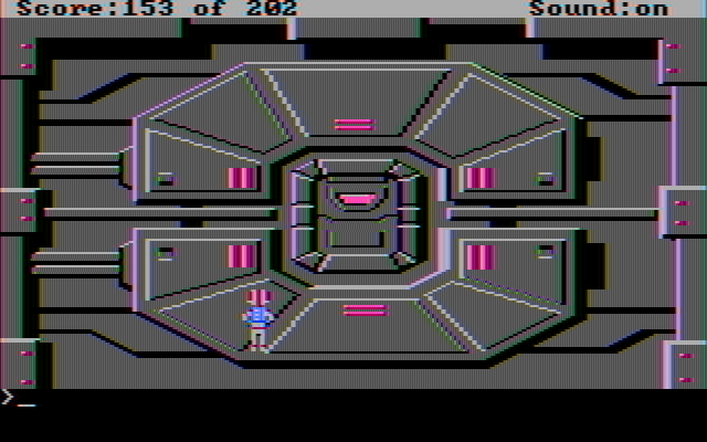 Space Quest: Chapter I - The Sarien Encounter IBM PC/Compatibles Screenshot: Outside an airlock.