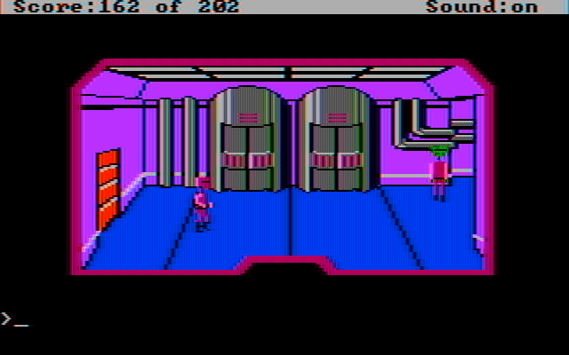 Space Quest: Chapter I - The Sarien Encounter IBM PC/Compatibles Screenshot: I have a new Sarien disguise!