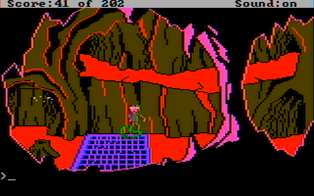 Space Quest: Chapter I - The Sarien Encounter IBM PC/Compatibles Screenshot: Don't get caught by tentacles!