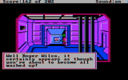 Space Quest: Chapter I - The Sarien Encounter for IBM PC/Compatibles - Hiding in the laundry.