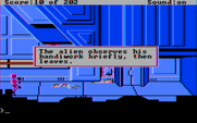Space Quest: Chapter I - The Sarien Encounter for IBM PC/Compatibles - A Sarien shot me!