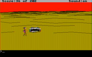 Space Quest: Chapter I - The Sarien Encounter for IBM PC/Compatibles - Crash landed on a desert planet.