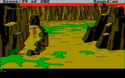 Space Quest: Chapter I - The Sarien Encounter for IBM PC/Compatibles - Walking up a path...