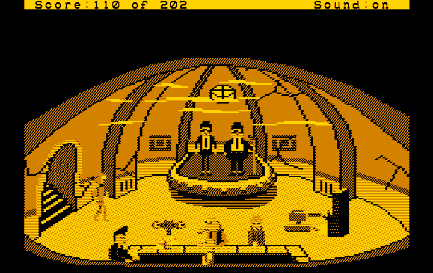 Space Quest: Chapter I - The Sarien Encounter IBM PC/Compatibles Screenshot: Inside the bar.