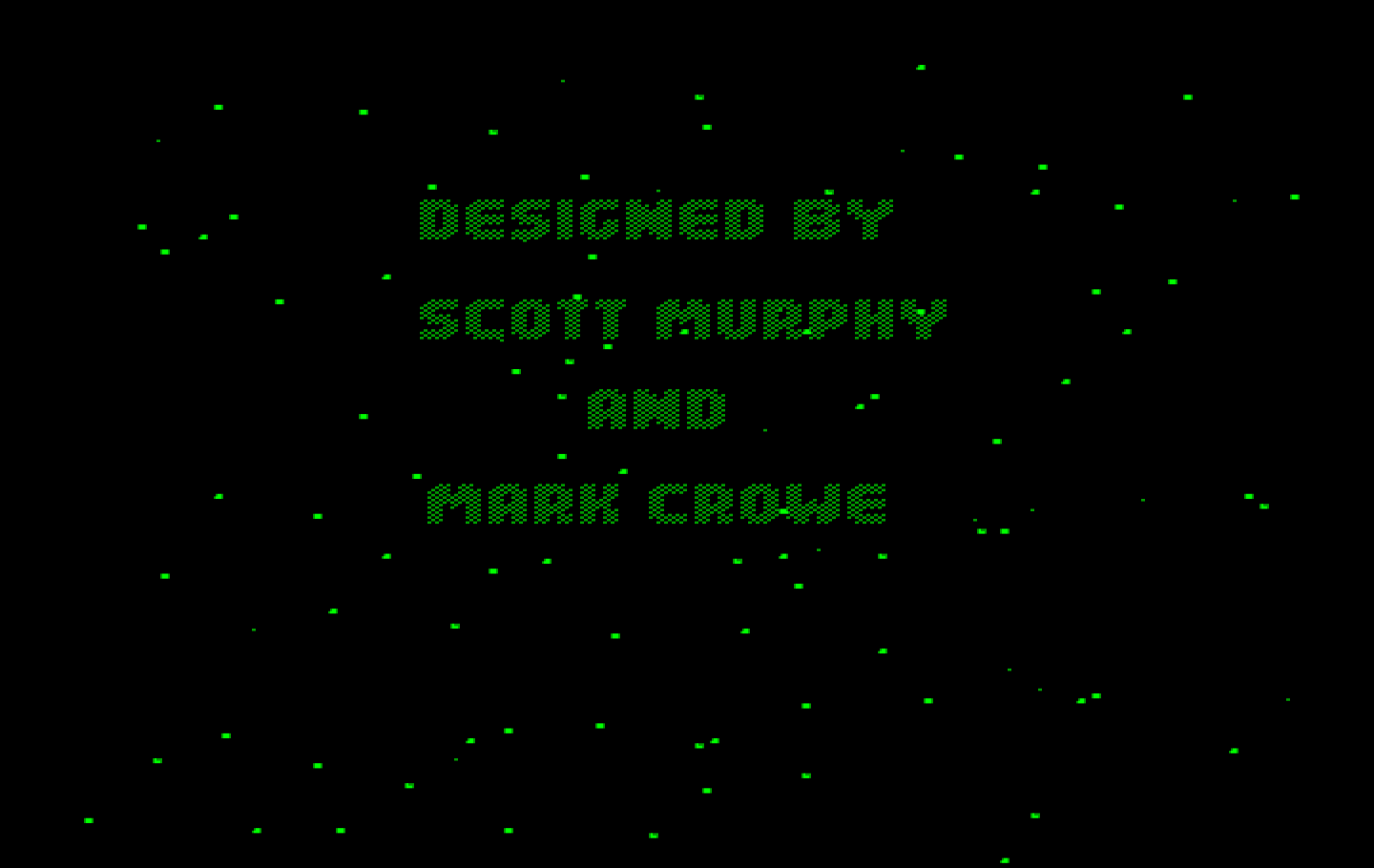 Space Quest: Chapter I - The Sarien Encounter IBM PC/Compatibles Screenshot: One of the credits screens.