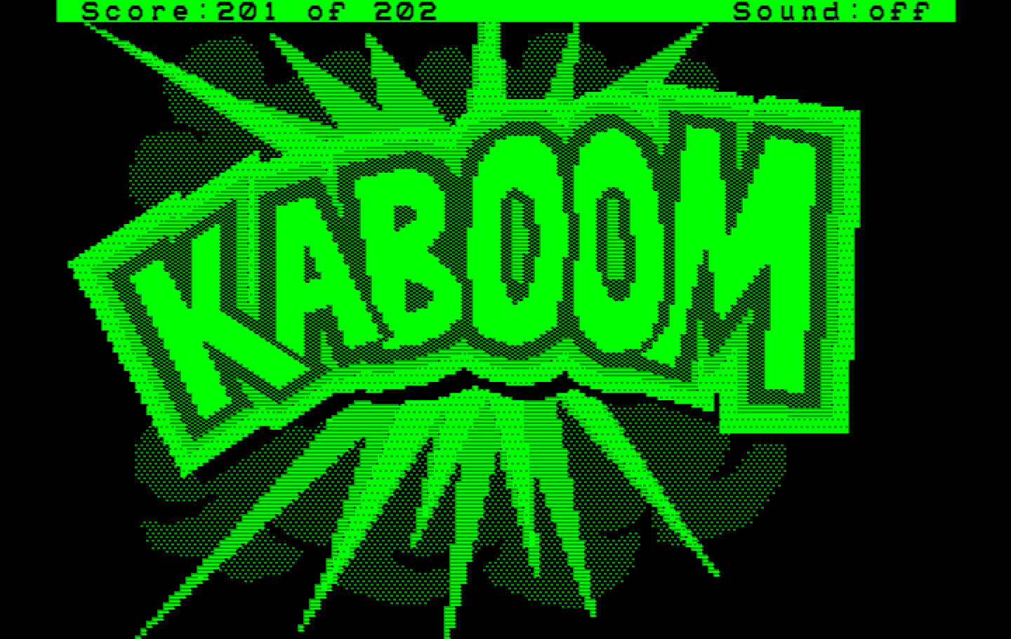 Space Quest: Chapter I - The Sarien Encounter IBM PC/Compatibles Screenshot: This is what happens if you don't escape quickly enough!