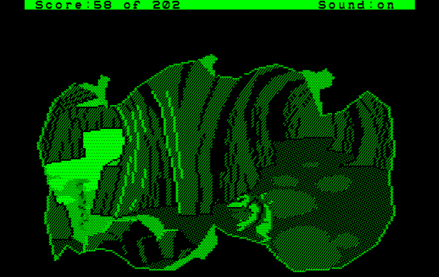 Space Quest: Chapter I - The Sarien Encounter IBM PC/Compatibles Screenshot: Uh oh, Orat lives in here!