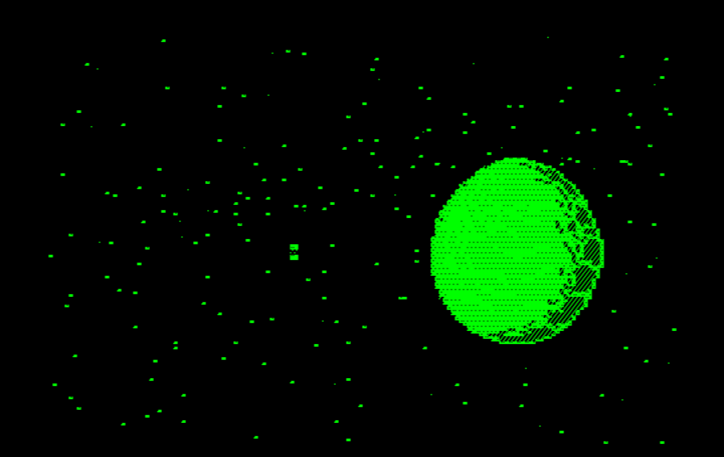 Space Quest: Chapter I - The Sarien Encounter IBM PC/Compatibles Screenshot: Landing on Kerona...