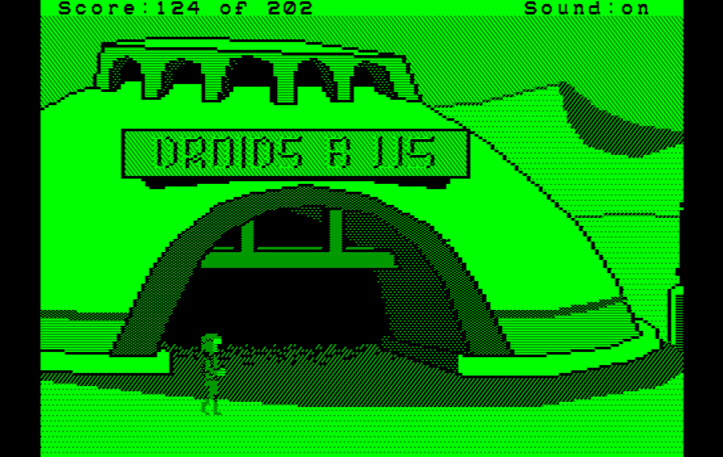 Space Quest: Chapter I - The Sarien Encounter IBM PC/Compatibles Screenshot: I'll need a droid to pilot my spaceship...