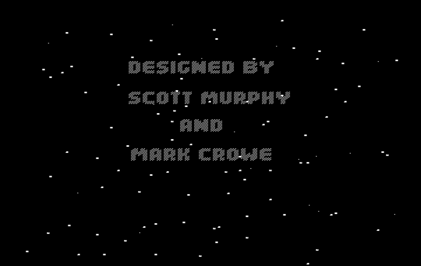 Space Quest: Chapter I - The Sarien Encounter IBM PC/Compatibles Screenshot: One of the credits screens.