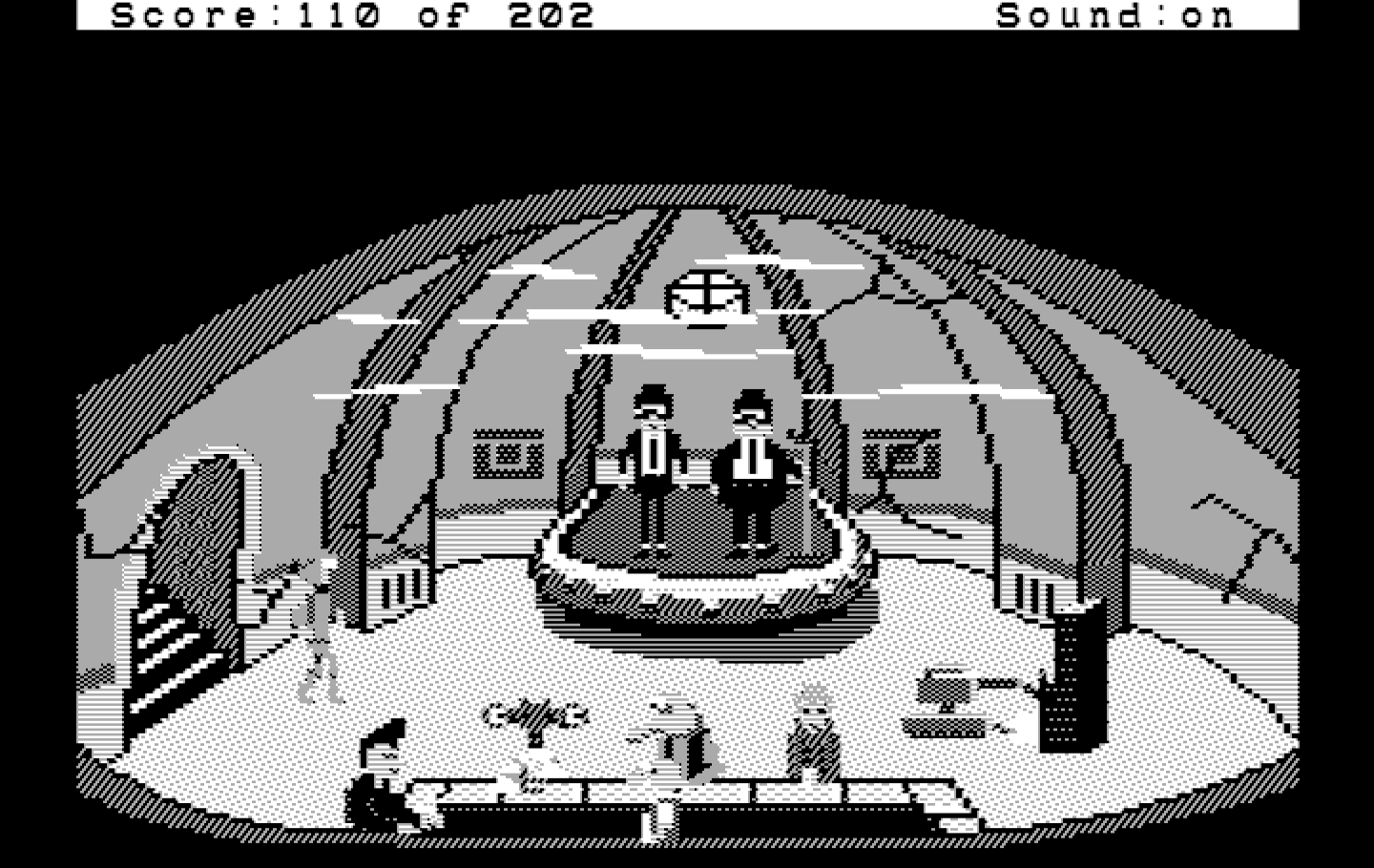 Space Quest: Chapter I - The Sarien Encounter IBM PC/Compatibles Screenshot: Inside the bar.