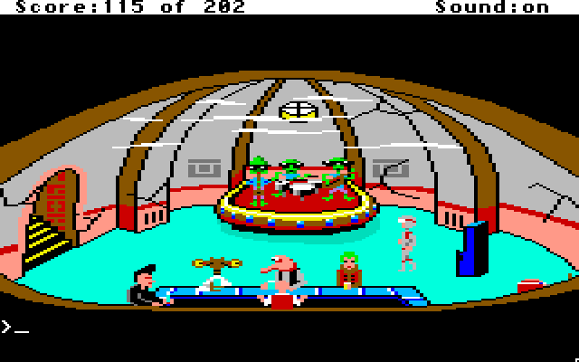 Space Quest: Chapter I - The Sarien Encounter Apple IIgs Screenshot: Inside the bar.