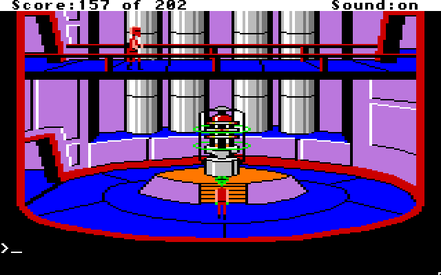 Space Quest: Chapter I - The Sarien Encounter Apple IIgs Screenshot: Found the star generator.