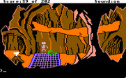Space Quest: Chapter I - The Sarien Encounter for Apple IIgs - Be careful of the tentacles in this cave!