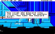 Space Quest: Chapter I - The Sarien Encounter for Apple IIgs - Good thing I found that keycard!
