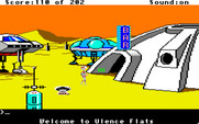 Space Quest: Chapter I - The Sarien Encounter for Apple IIgs - I made it to Ulence Flats!