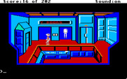 Space Quest: Chapter I - The Sarien Encounter for Apple IIgs - Located a fancy new spacesuit!