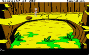 Space Quest: Chapter I - The Sarien Encounter for Apple IIgs - This bridge looks rather unstable!