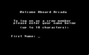 Space Quest: Chapter I - The Sarien Encounter for Apple IIgs - Welcome aboard Arcada!