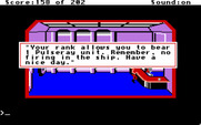 Space Quest: Chapter I - The Sarien Encounter for Apple IIgs - Remember, don't fire your weapon in the ship!