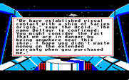 Space Quest: Chapter I - The Sarien Encounter for Apple IIgs - Sarien ship ahead!