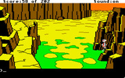 Space Quest: Chapter I - The Sarien Encounter for Apple IIgs - Let's see what's in this cave here...