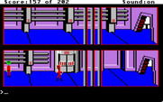 Space Quest: Chapter I - The Sarien Encounter for Apple IIgs - Be careful, guards and enemy robots are everywhere.
