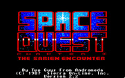 Space Quest: Chapter I - The Sarien Encounter for Apple IIgs - Title screen.
