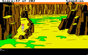 Space Quest: Chapter I - The Sarien Encounter for Apple IIgs - Walking up a path...