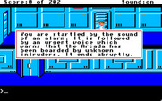 Space Quest: Chapter I - The Sarien Encounter for Apple IIgs - Game start.