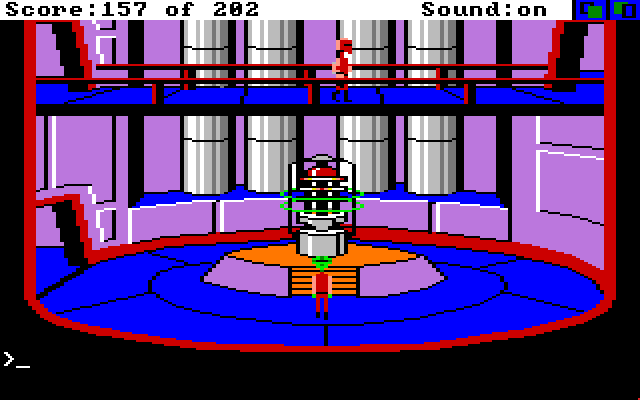 Space Quest: Chapter I - The Sarien Encounter Amiga Screenshot: Located the star generator...