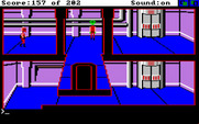 Space Quest: Chapter I - The Sarien Encounter for Amiga - There are lots of paths to explore...luckily, I'm in disguise and can wander safely!