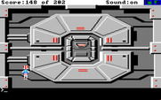 Space Quest: Chapter I - The Sarien Encounter for Amiga - Outside the airlock...
