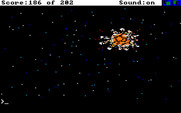 Space Quest: Chapter I - The Sarien Encounter for Amiga - The Deltaur explodes.