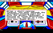 Space Quest: Chapter I - The Sarien Encounter for Amiga - It's a crash landing.