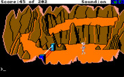 Space Quest: Chapter I - The Sarien Encounter for Amiga - A laser barrier.