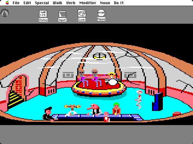 Space Quest: Chapter I - The Sarien Encounter Macintosh Screenshot: Inside the bar.