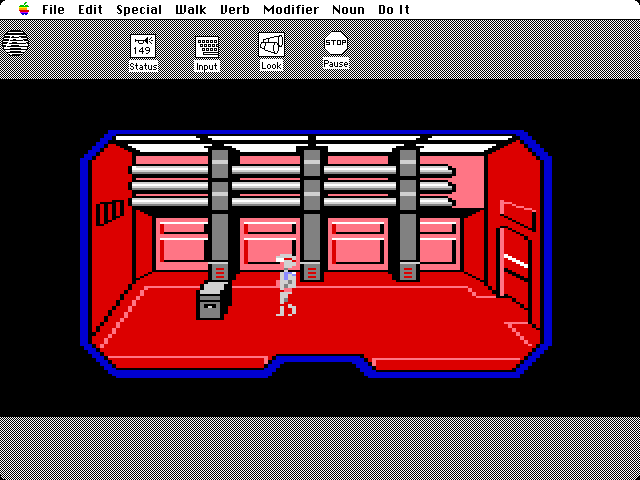 Space Quest: Chapter I - The Sarien Encounter Macintosh Screenshot: Where should I go from here?