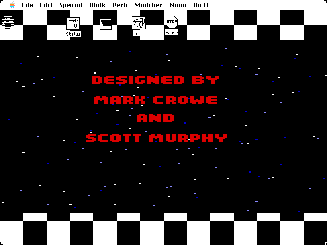 Space Quest: Chapter I - The Sarien Encounter Macintosh Screenshot: One of several credits screens.