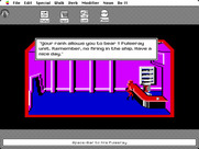 Space Quest: Chapter I - The Sarien Encounter for Macintosh - Acquired a weapon.