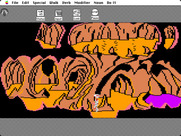 Space Quest: Chapter I - The Sarien Encounter for Macintosh - Walking deeper into the cave...