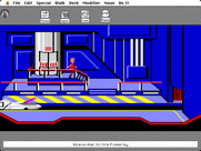 Space Quest: Chapter I - The Sarien Encounter for Macintosh - An escape pod...
