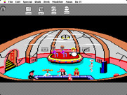 Space Quest: Chapter I - The Sarien Encounter for Macintosh - Inside the bar.