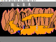 Space Quest: Chapter I - The Sarien Encounter for Macintosh - I'll need to figure out a way past these lasers.