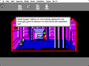 Space Quest: Chapter I - The Sarien Encounter for Macintosh - Hiding in the laundry...