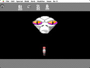 Space Quest: Chapter I - The Sarien Encounter for Macintosh - A giant hologram appears!