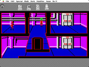 Space Quest: Chapter I - The Sarien Encounter for Macintosh - Walking around in disguise.