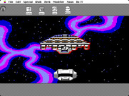 Space Quest: Chapter I - The Sarien Encounter for Macintosh - Escaped just in time!