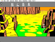Space Quest: Chapter I - The Sarien Encounter for Macintosh - Hmm, what's in this cave?